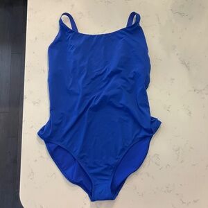 NWOT $98 Athleta Size XL Tall Blue Hermosa One Piece Swimsuit #988619 L15